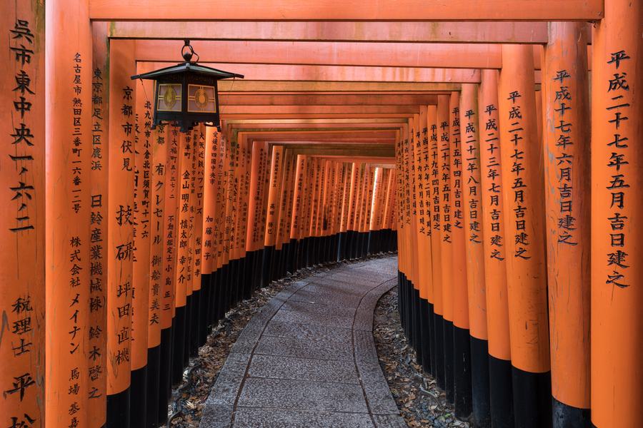 Fushimi Inari Taisha ao amanhecer